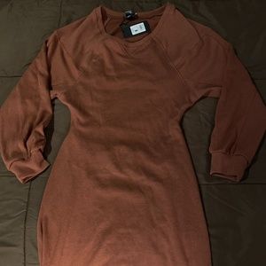 sweater dress open back